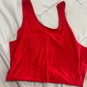 Red Sleeveless Women's Top